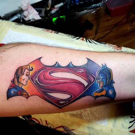 15 Epic Batman Superman Tattoo Designs That Will Wow You!